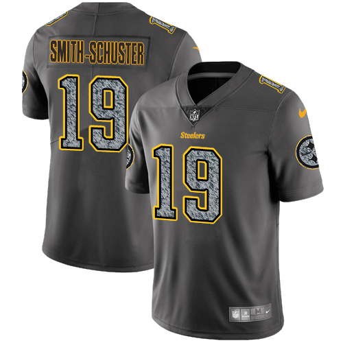 Nike Steelers #19 JuJu Smith-Schuster Gray Static Youth Stitched NFL Vapor Untouchable Limited Jerse