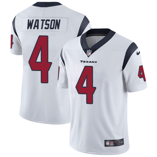 Nike Texans #4 Deshaun Watson White Youth Stitched NFL Vapor Untouchable Limited Jersey - Click Image to Close