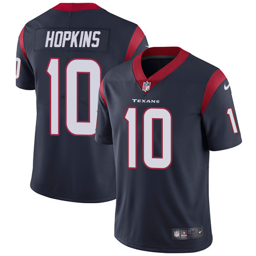 Nike Texans #10 DeAndre Hopkins Navy Blue Team Color Youth Stitched NFL Vapor Untouchable Limited Je