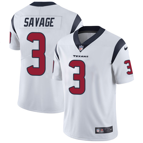 Nike Texans #3 Tom Savage White Youth Stitched NFL Vapor Untouchable Limited Jersey