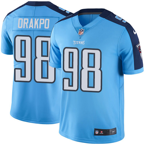 Nike Titans #98 Brian Orakpo Light Blue Team Color Youth Stitched NFL Vapor Untouchable Limited Jers