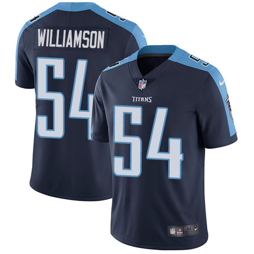 Nike Titans #54 Avery Williamson Navy Blue Alternate Youth Stitched NFL Vapor Untouchable Limited Je - Click Image to Close