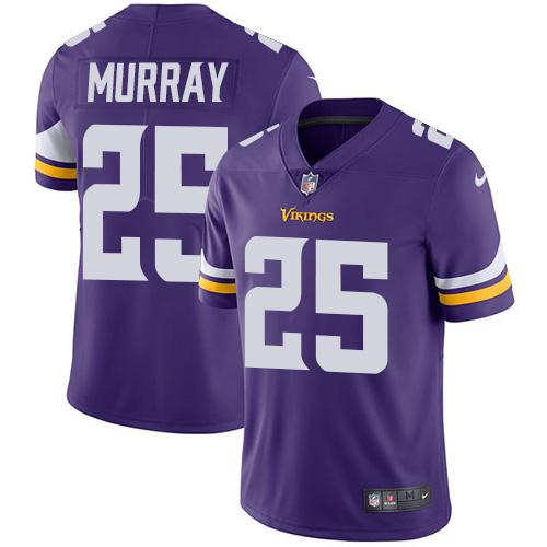 Nike Vikings #25 Latavius Murray Purple Team Color Youth Stitched NFL Vapor Untouchable Limited Jers - Click Image to Close