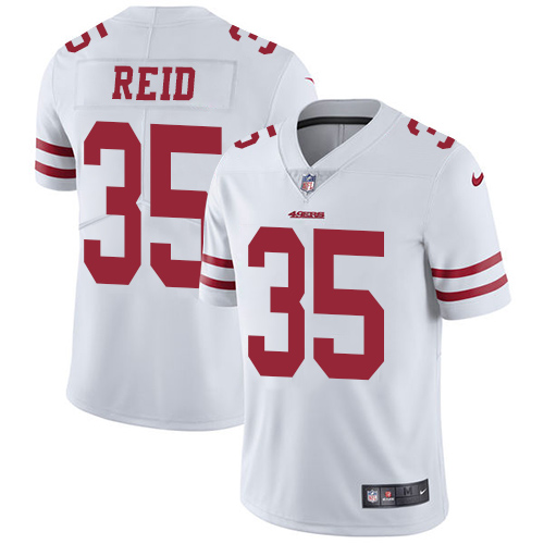 Nike 49ers #35 Eric Reid White Men's Stitched NFL Vapor Untouchable Limited Jersey