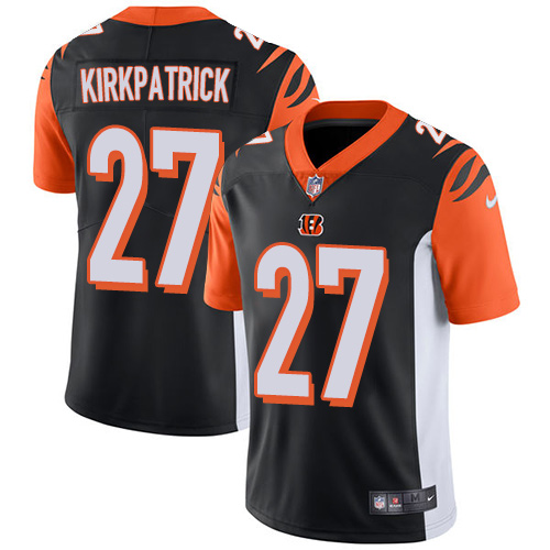 Nike Bengals #27 Dre Kirkpatrick Black Team Color Men's Stitched NFL Vapor Untouchable Limited Jerse