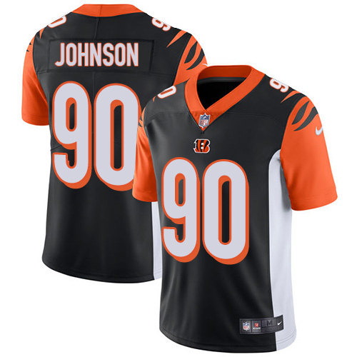 Nike Bengals #90 Michael Johnson Black Team Color Men's Stitched NFL Vapor Untouchable Limited Jerse