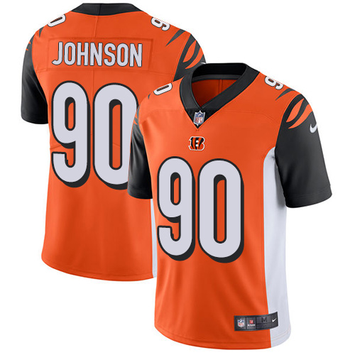 Nike Bengals #90 Michael Johnson Orange Alternate Men's Stitched NFL Vapor Untouchable Limited Jerse