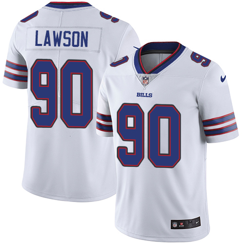 Nike Bills #90 Shaq Lawson White Men's Stitched NFL Vapor Untouchable Limited Jersey - Click Image to Close
