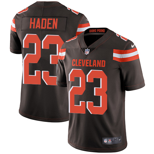 Nike Browns #23 Joe Haden Brown Team Color Men's Stitched NFL Vapor Untouchable Limited Jersey