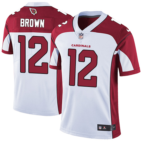 Nike Cardinals #12 John Brown White Men's Stitched NFL Vapor Untouchable Limited Jersey