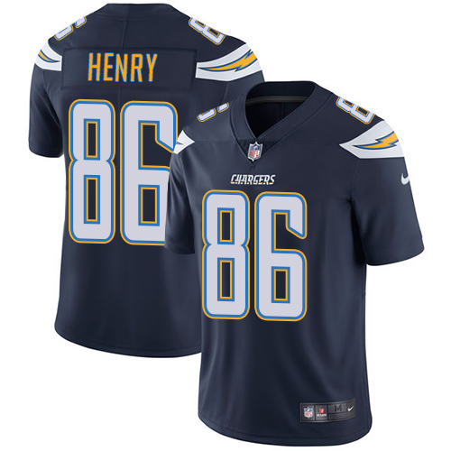 Nike Chargers #86 Hunter Henry Navy Blue Team Color Men's Stitched NFL Vapor Untouchable Limited Jer