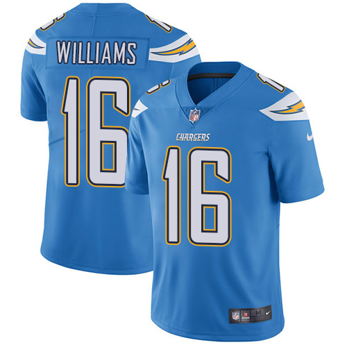 Nike Chargers #16 Tyrell Williams Electric Blue Alternate Men's Stitched NFL Vapor Untouchable Limit