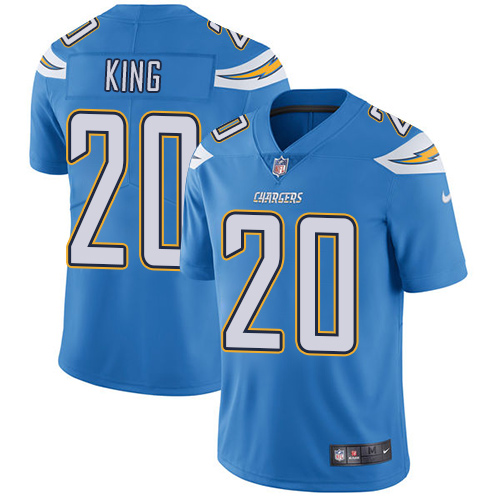 Nike Chargers #20 Desmond King Electric Blue Alternate Men's Stitched NFL Vapor Untouchable Limited