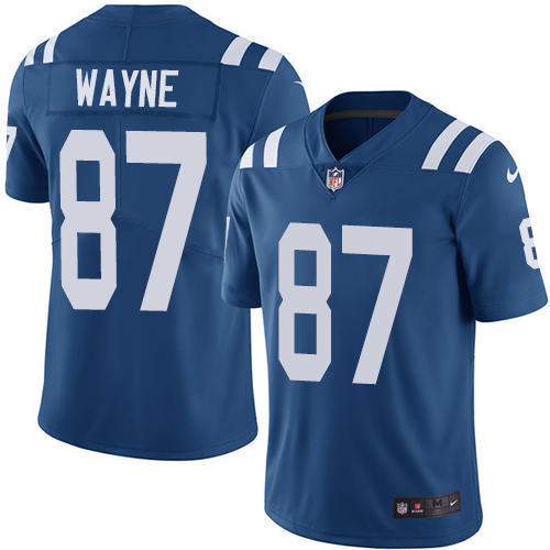 Nike Colts #87 Reggie Wayne Royal Blue Team Color Men's Stitched NFL Vapor Untouchable Limited Jerse