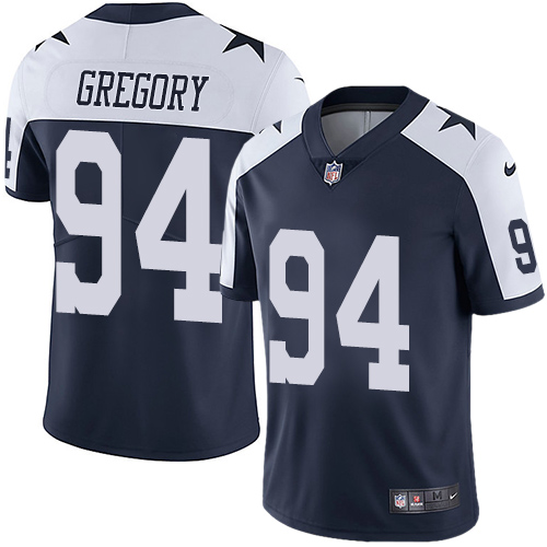 Nike Cowboys #94 Randy Gregory Navy Blue Thanksgiving Men's Stitched NFL Vapor Untouchable Limited T