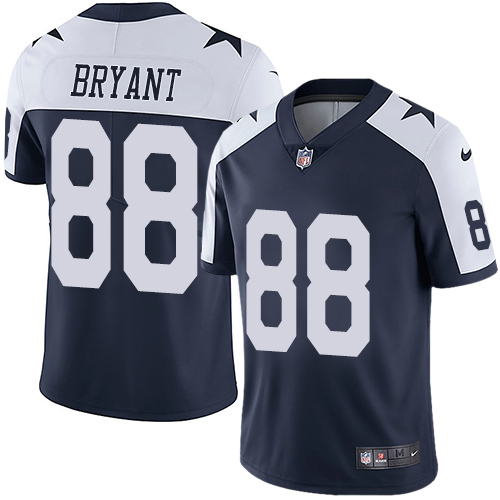 Nike Cowboys #88 Dez Bryant Navy Blue Thanksgiving Men's Stitched NFL Vapor Untouchable Limited Thro