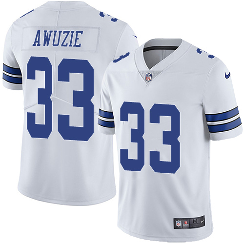 Nike Cowboys #33 Chidobe Awuzie White Men's Stitched NFL Vapor Untouchable Limited Jersey