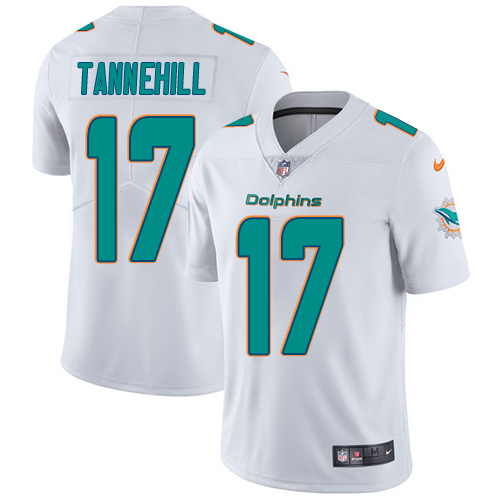 Nike Dolphins #17 Ryan Tannehill White Men's Stitched NFL Vapor Untouchable Limited Jersey