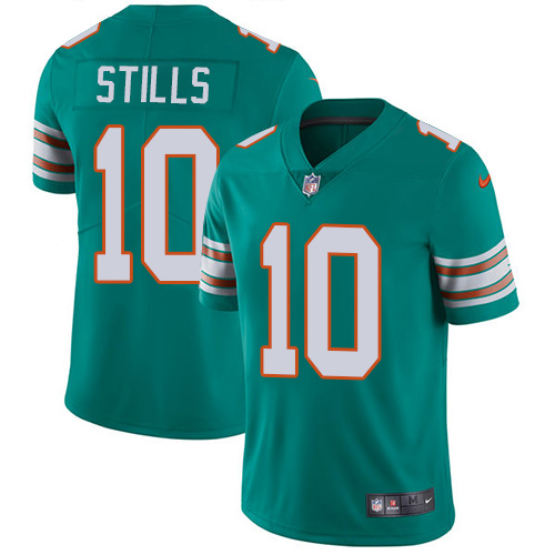 Nike Dolphins #10 Kenny Stills Aqua Green Alternate Men's Stitched NFL Vapor Untouchable Limited Jer