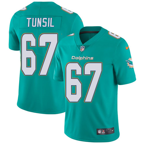 Nike Dolphins #67 Laremy Tunsil Aqua Green Team Color Men's Stitched NFL Vapor Untouchable Limited J