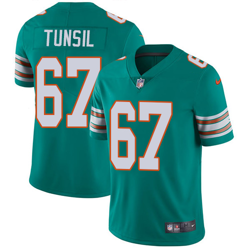 Nike Dolphins #67 Laremy Tunsil Aqua Green Alternate Men's Stitched NFL Vapor Untouchable Limited Je