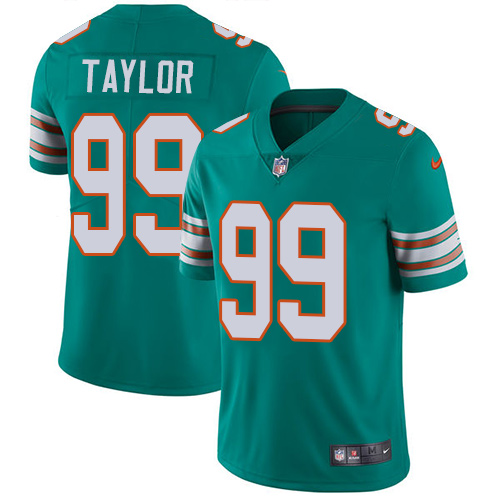 Nike Dolphins #99 Jason Taylor Aqua Green Alternate Men's Stitched NFL Vapor Untouchable Limited Jer