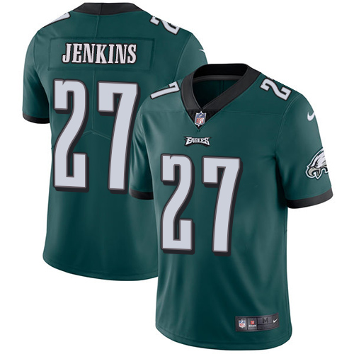 Nike Eagles #27 Malcolm Jenkins Midnight Green Team Color Men's Stitched NFL Vapor Untouchable Limit - Click Image to Close