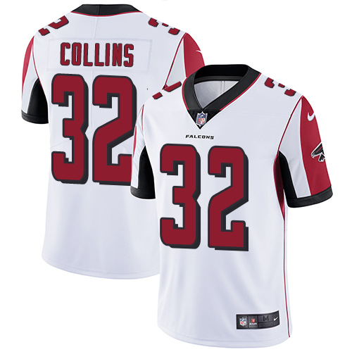 Nike Falcons #32 Jalen Collins White Men's Stitched NFL Vapor Untouchable Limited Jersey - Click Image to Close