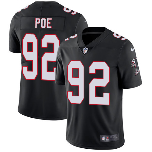 Nike Falcons #92 Dontari Poe Black Alternate Men's Stitched NFL Vapor Untouchable Limited Jersey