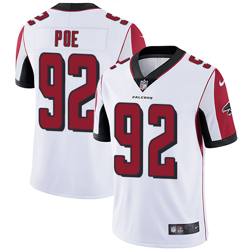Nike Falcons #92 Dontari Poe White Men's Stitched NFL Vapor Untouchable Limited Jersey - Click Image to Close