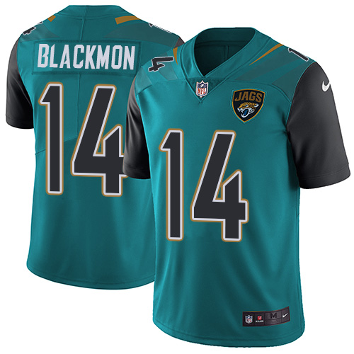 Nike Jaguars #14 Justin Blackmon Teal Green Team Color Men's Stitched NFL Vapor Untouchable Limited