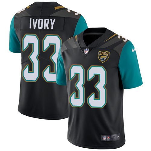Nike Jaguars #33 Chris Ivory Black Alternate Men's Stitched NFL Vapor Untouchable Limited Jersey - Click Image to Close