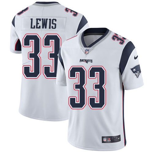 Nike Patriots #33 Dion Lewis White Men's Stitched NFL Vapor Untouchable Limited Jersey