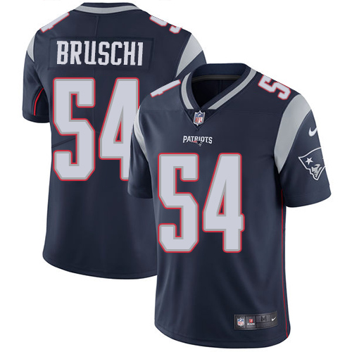 Nike Patriots #54 Tedy Bruschi Navy Blue Team Color Men's Stitched NFL Vapor Untouchable Limited Jer