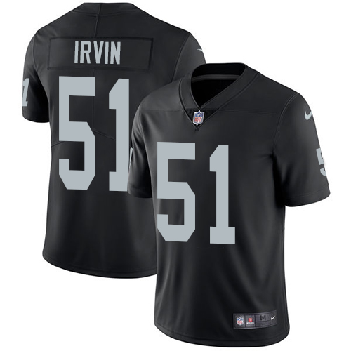Nike Raiders #51 Bruce Irvin Black Team Color Men's Stitched NFL Vapor Untouchable Limited Jersey