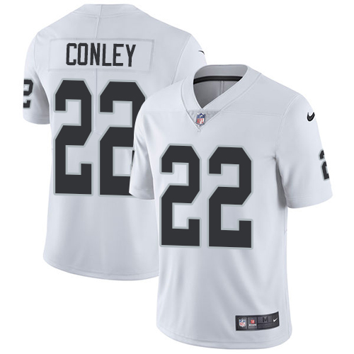 Nike Raiders #22 Gareon Conley White Men's Stitched NFL Vapor Untouchable Limited Jersey