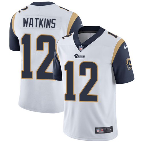 Nike Rams #12 Sammy Watkins White Men's Stitched NFL Vapor Untouchable Limited Jersey