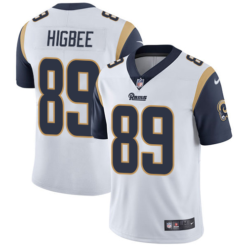 Nike Rams #89 Tyler Higbee White Men's Stitched NFL Vapor Untouchable Limited Jersey - Click Image to Close