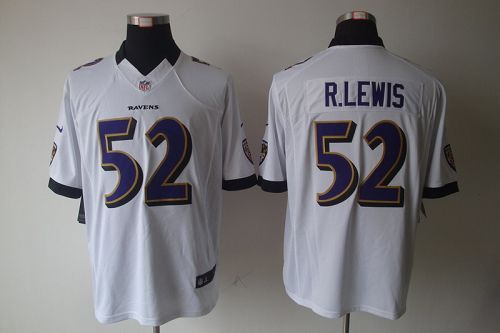 Nike Ravens #52 Ray Lewis White Men's Stitched NFL Vapor Untouchable Limited Jersey