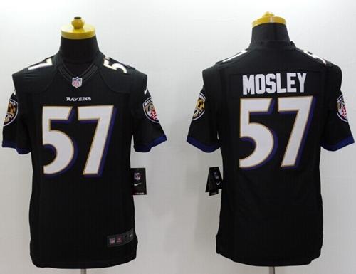 Nike Ravens #57 C.J. Mosley Black Alternate Men's Stitched NFL Vapor Untouchable Limited Jersey - Click Image to Close