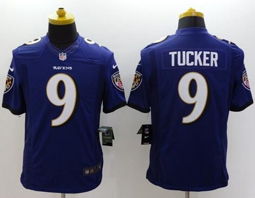 Nike Ravens #9 Justin Tucker Purple Team Color Men's Stitched NFL Vapor Untouchable Limited Jersey