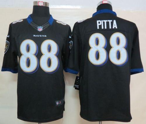 Nike Ravens #88 Dennis Pitta Black Alternate Men's Stitched NFL Vapor Untouchable Limited Jersey