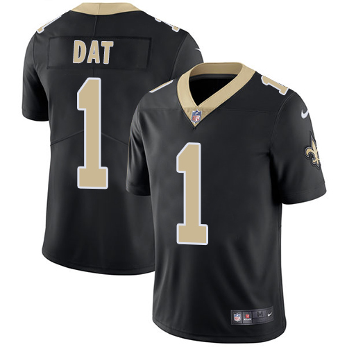 Nike Saints #1 Who Dat Black Team Color Men's Stitched NFL Vapor Untouchable Limited Jersey - Click Image to Close