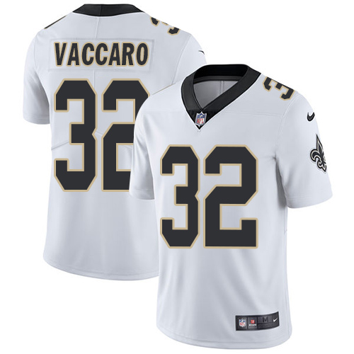 Nike Saints #32 Kenny Vaccaro White Men's Stitched NFL Vapor Untouchable Limited Jersey - Click Image to Close