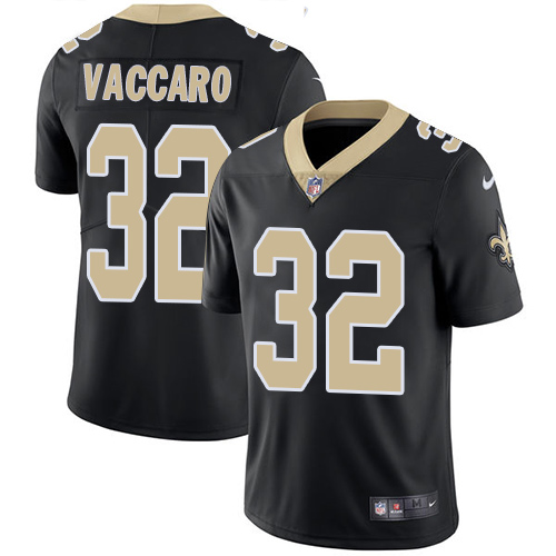 Nike Saints #32 Kenny Vaccaro Black Team Color Men's Stitched NFL Vapor Untouchable Limited Jersey - Click Image to Close