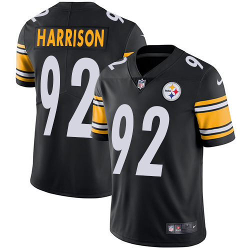 Nike Steelers #92 James Harrison Black Team Color Men's Stitched NFL Vapor Untouchable Limited Jerse