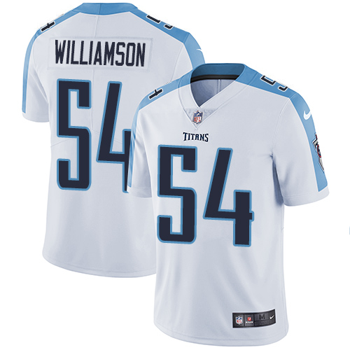 Nike Titans #54 Avery Williamson White Men's Stitched NFL Vapor Untouchable Limited Jersey