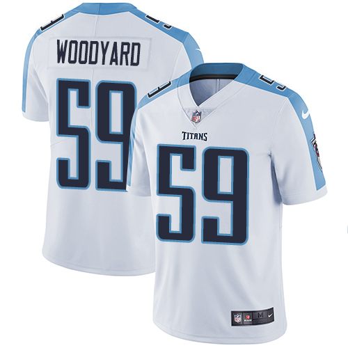 Nike Titans #59 Wesley Woodyard White Men's Stitched NFL Vapor Untouchable Limited Jersey