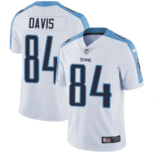 Nike Titans #84 Corey Davis White Men's Stitched NFL Vapor Untouchable Limited Jersey