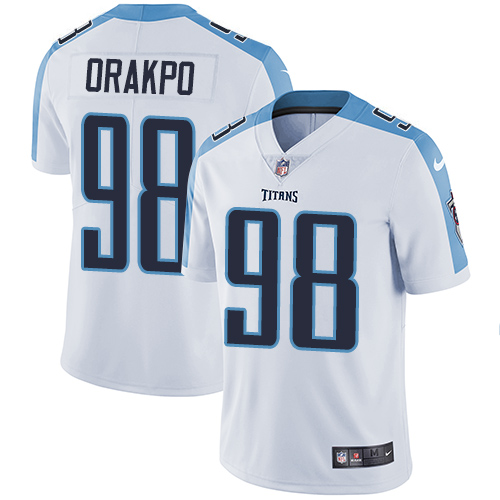 Nike Titans #98 Brian Orakpo White Men's Stitched NFL Vapor Untouchable Limited Jersey
